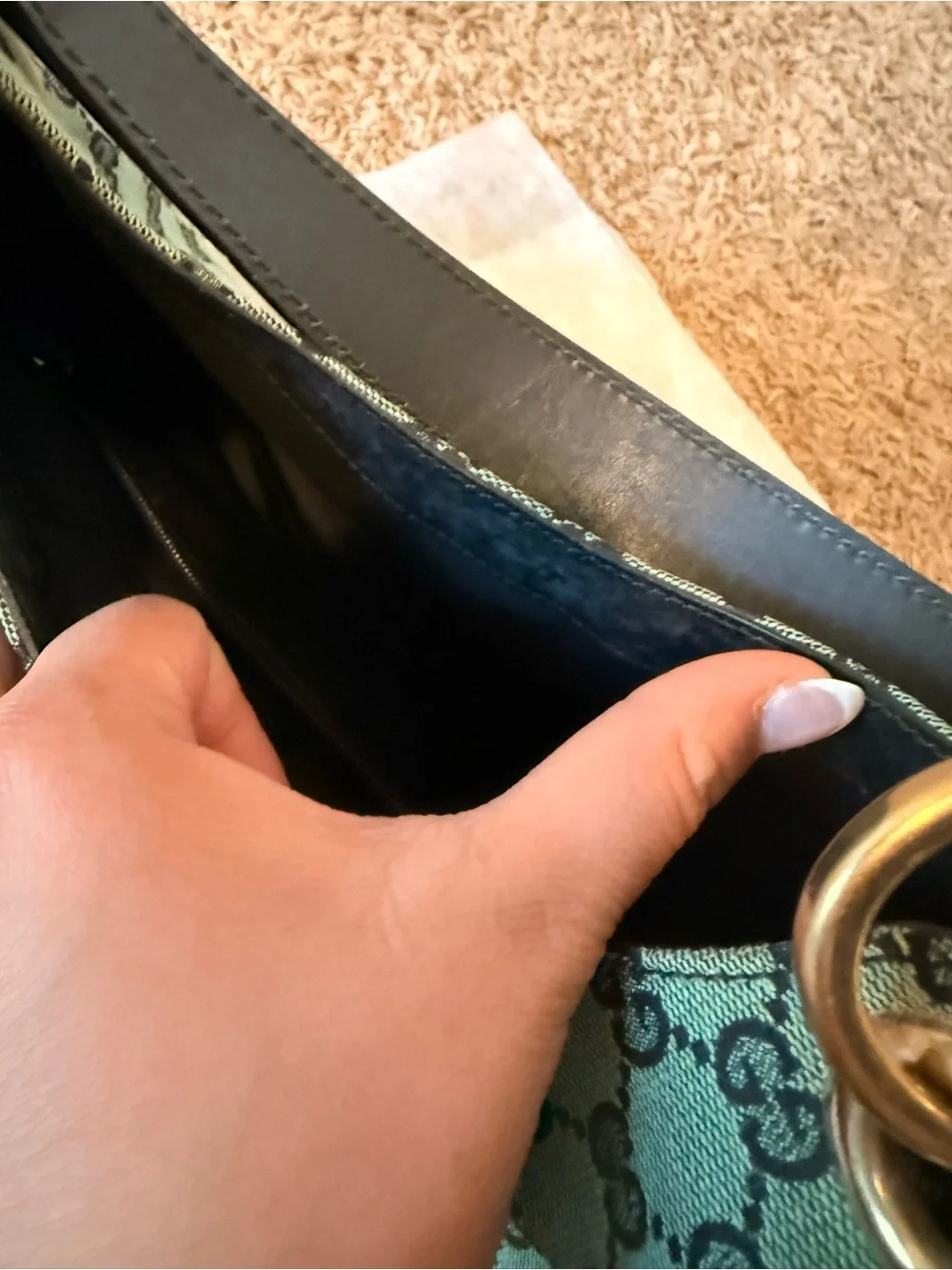 Gucci Canvas Colbert Hobo Bag